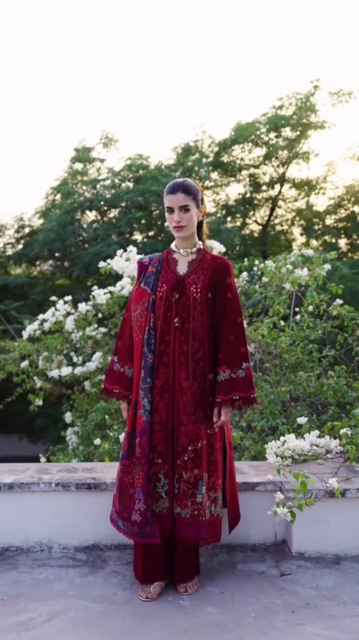 Embroidered 3pc suit