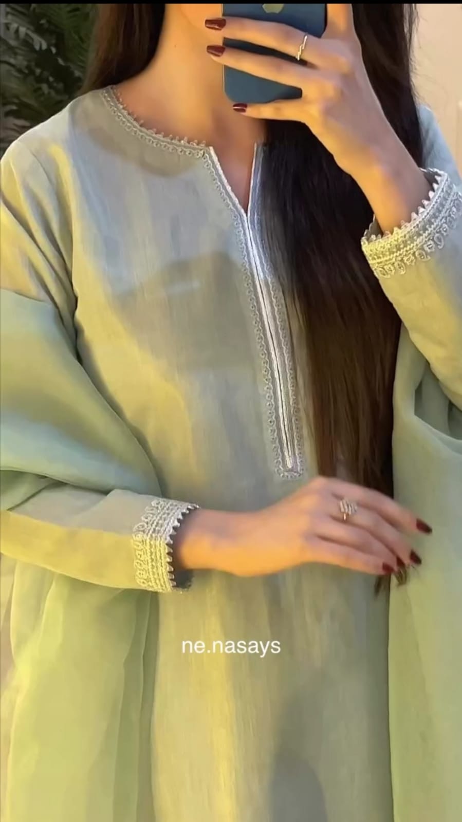 Embroidered sequence 3pc suit