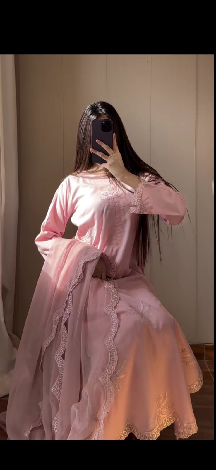 BABY PINK EMBROIDERED 3PC SUIT WITH SHAFOON DUPATTA