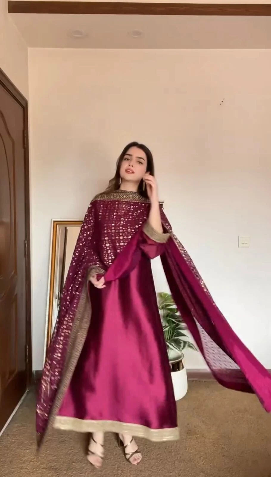 DESIGNER KURTI PANT DUPATTA SET WOMEN SUIT DRESS