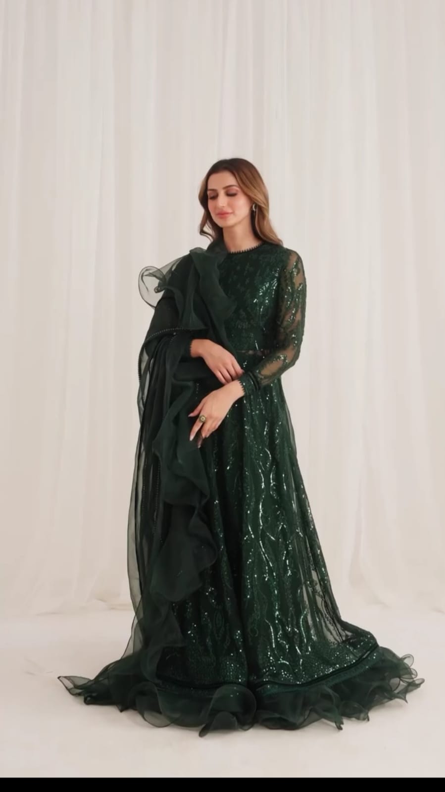 Heavy Embroidered 3 pc Elegent suit for Formal Wear