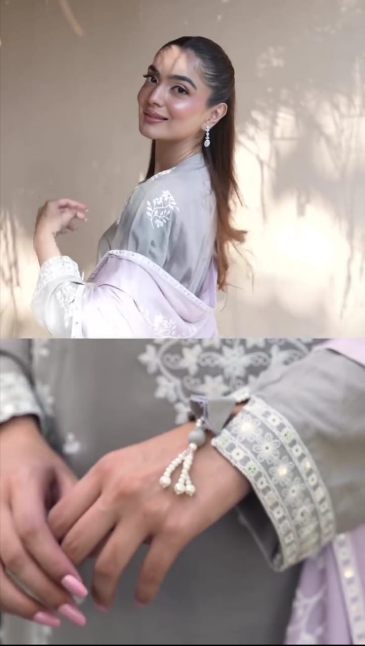 Embroidered 3pc suit