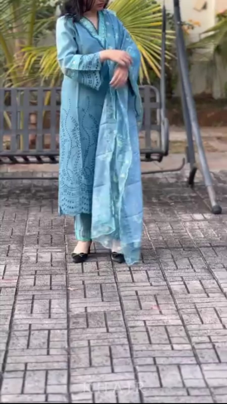 Embroidered 3pc suit