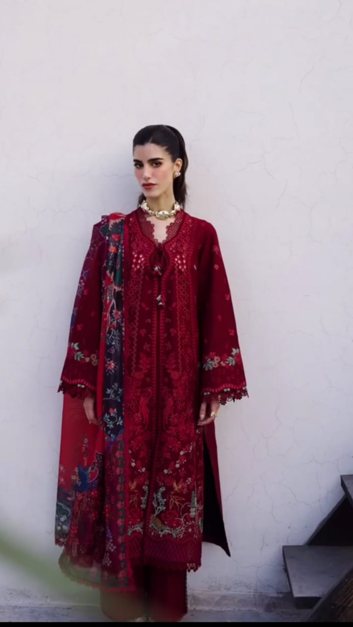 Embroidered 3pc suit