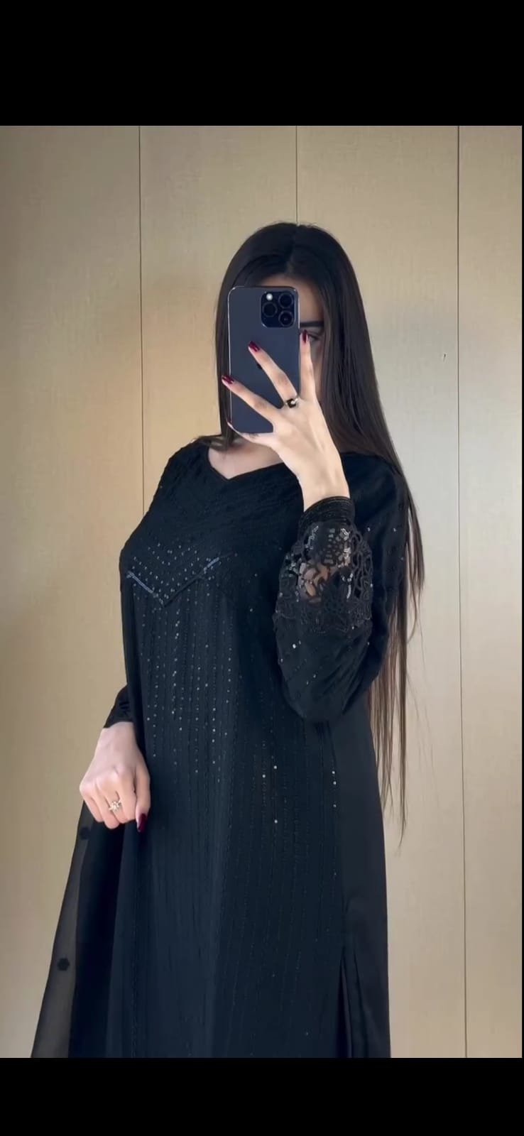 BLACK EMBROIDERED 3PC SUIT WITH SHAFOON DUPATTA