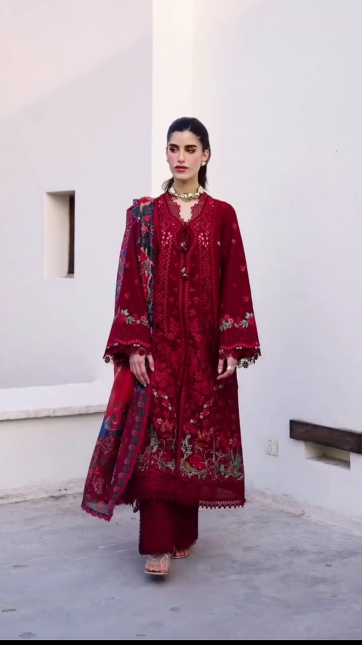 Embroidered 3pc suit