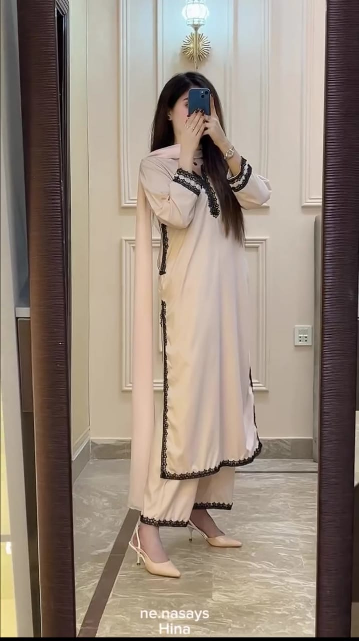 Neck an sleeves sequence 3pc suit
