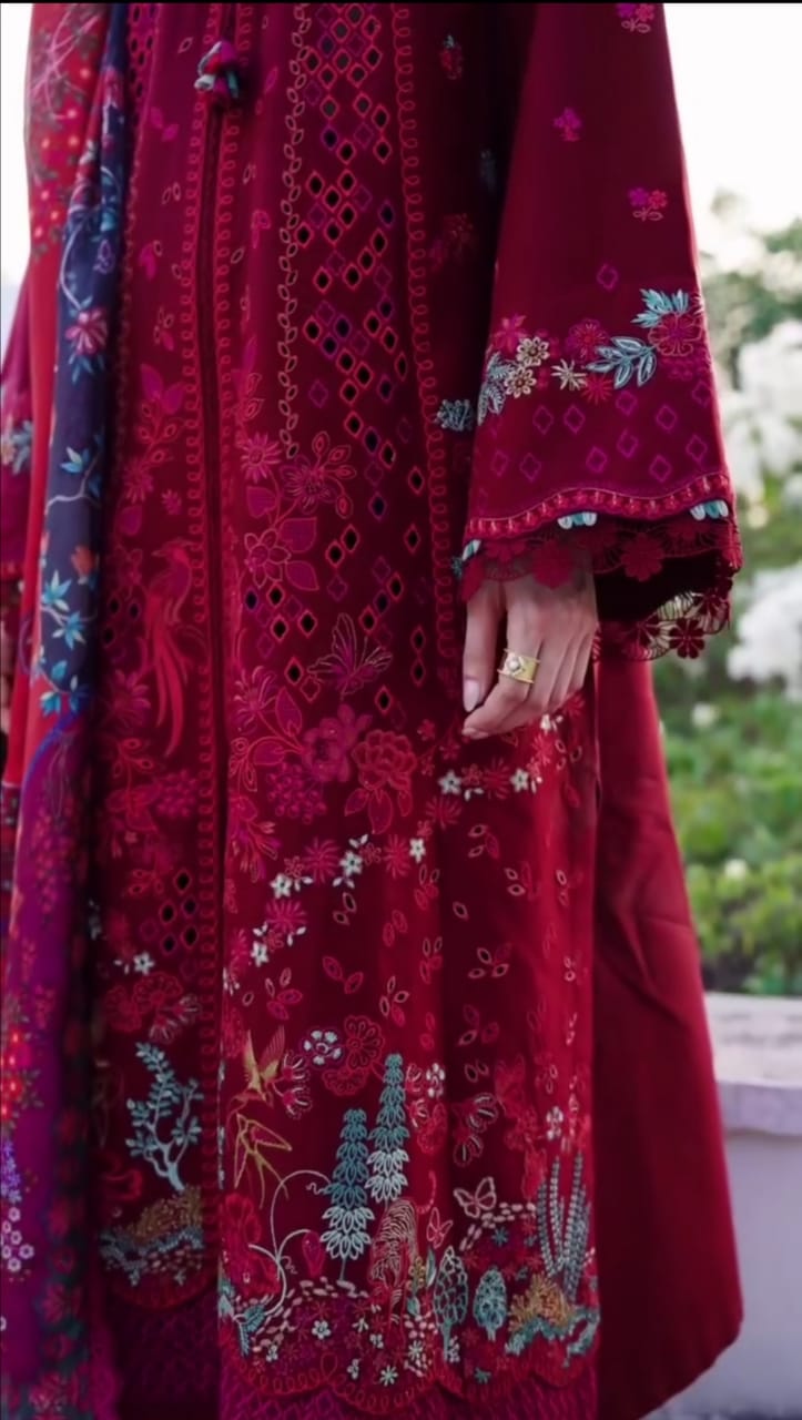 Embroidered 3pc suit