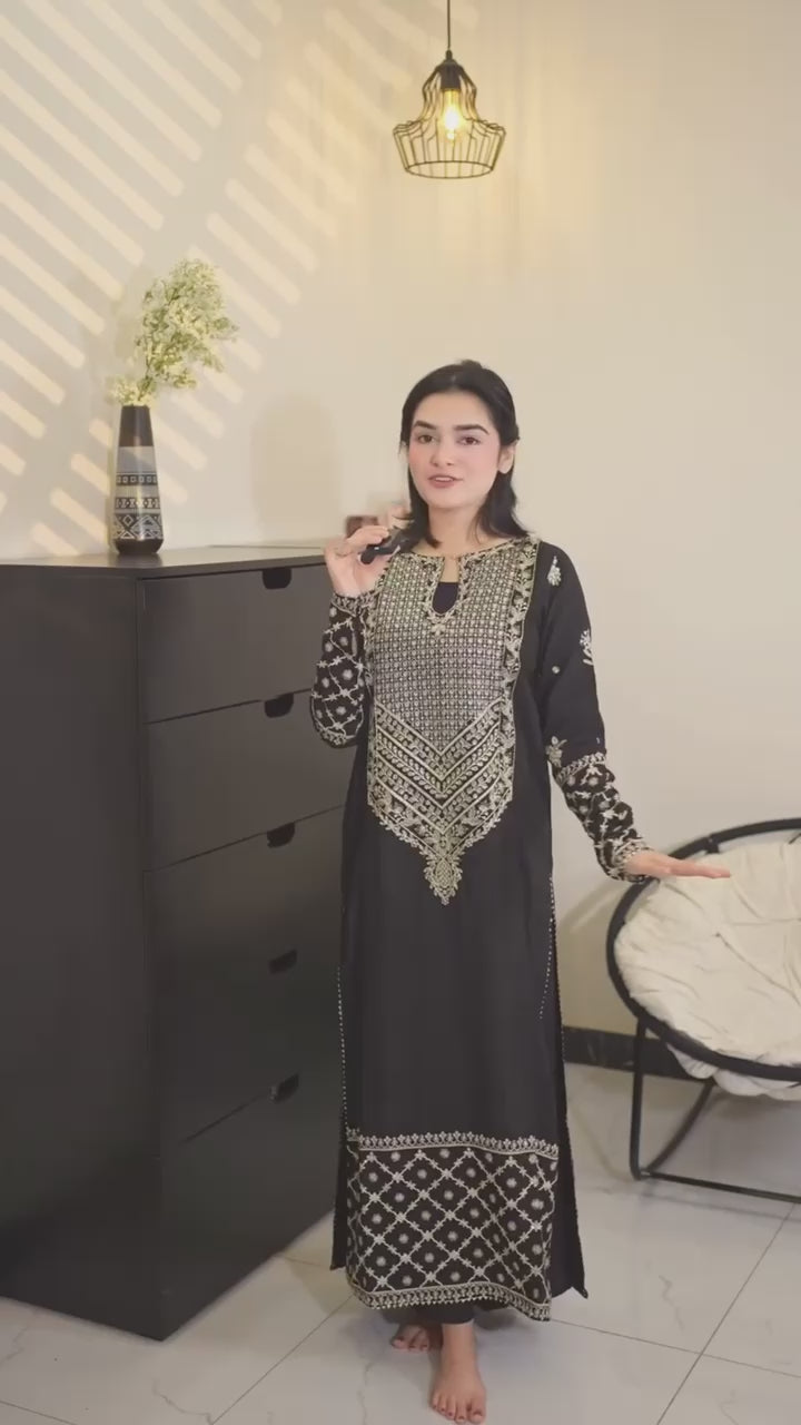 Black Festive Sitara Dress